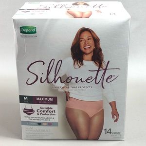 Depend Silhouette Incontinence Underwear Maximum Absorbency Size M